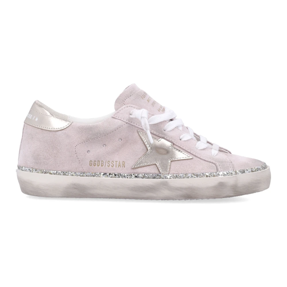 Golden Goose Pink Sneakers, Female, 4 Uk, Super-Star Trainers