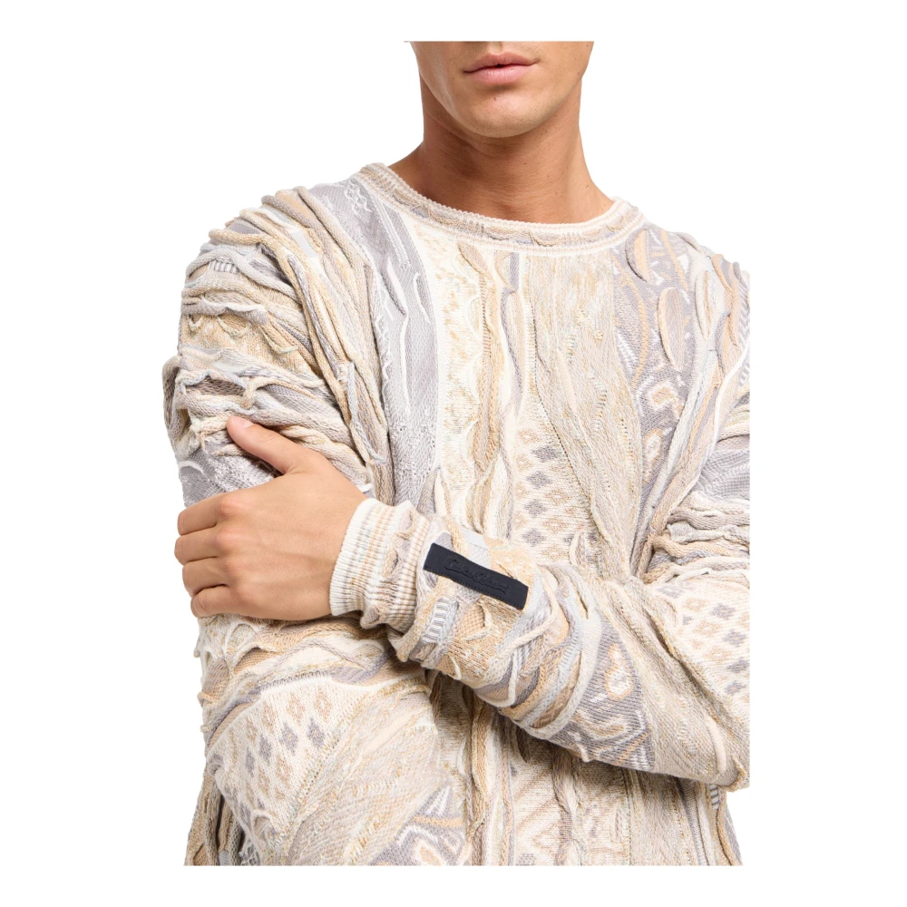 carlo colucci Gebreide trui met opvallend patroon Multicolor Heren