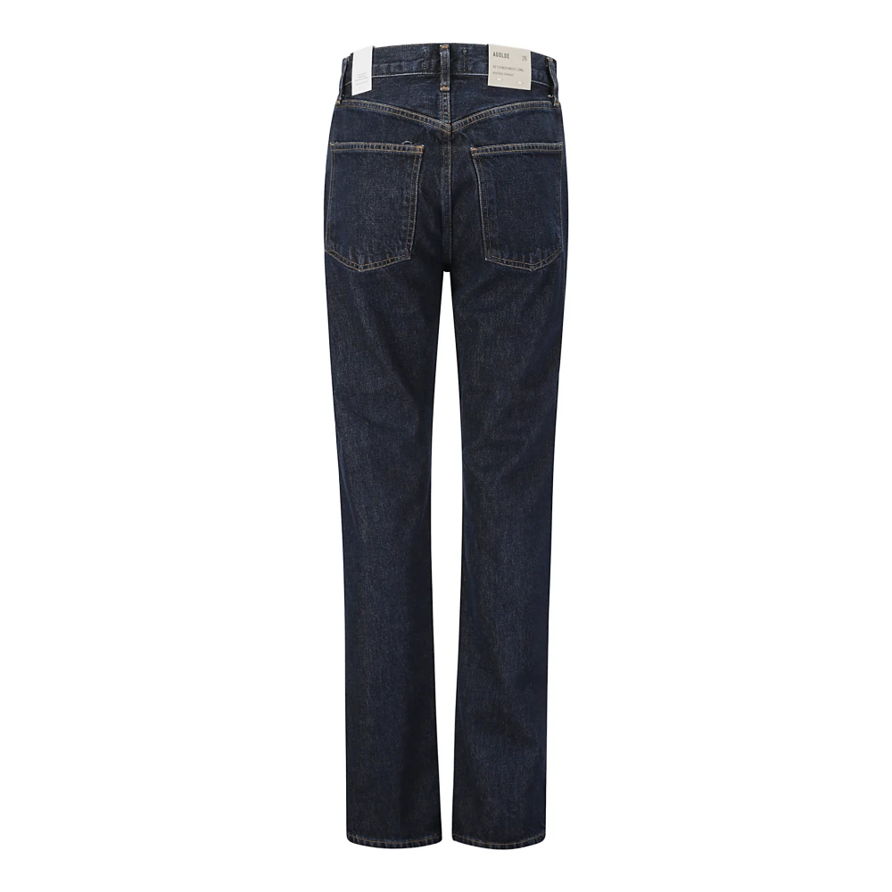 Agolde Hoge taille rechte pijp jeans Blue Dames