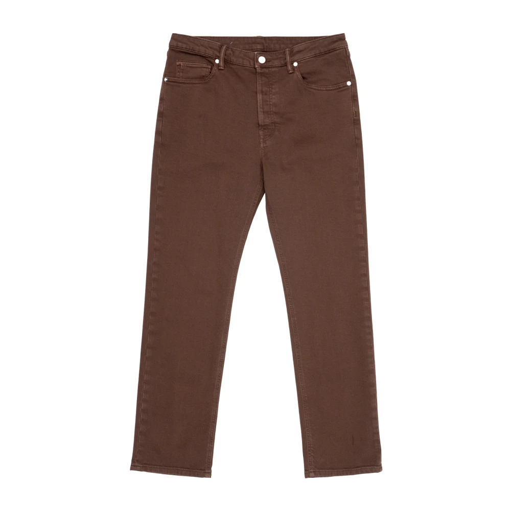 Nine In The Morning Straight Leg Denim Jeans Cacao Wassing Brown Heren