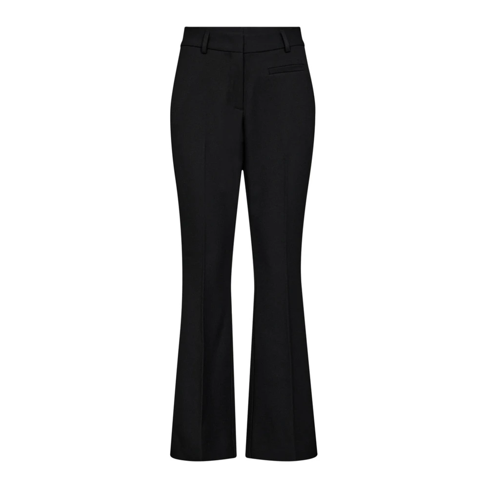 Haute L'amitié Women's Black Wide Trousers, Xs, Wide Leg Plain Trousers