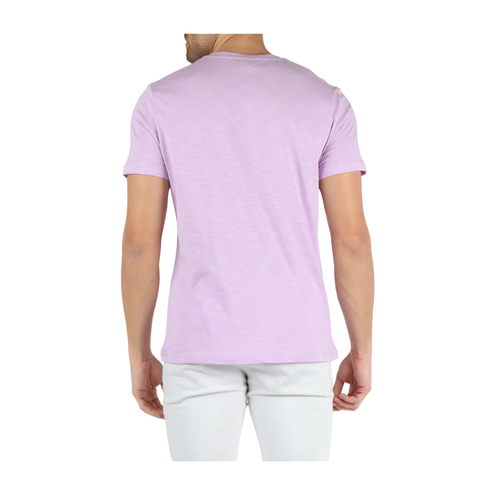 Peuterey Manderly FIM 01 Katoenen T-shirt Purple Heren