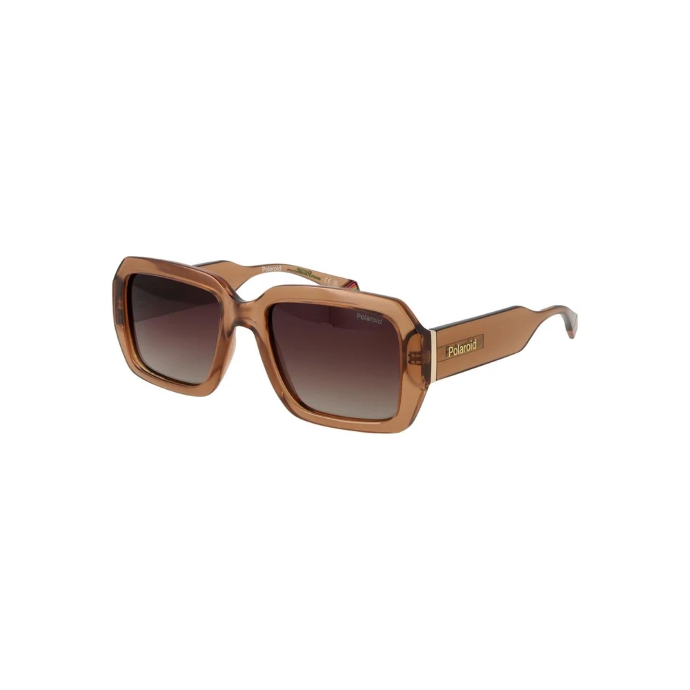 Polaroid Unisex Brown Sunglasses, One Size, Polycarbonate Frame Square Sunglasses