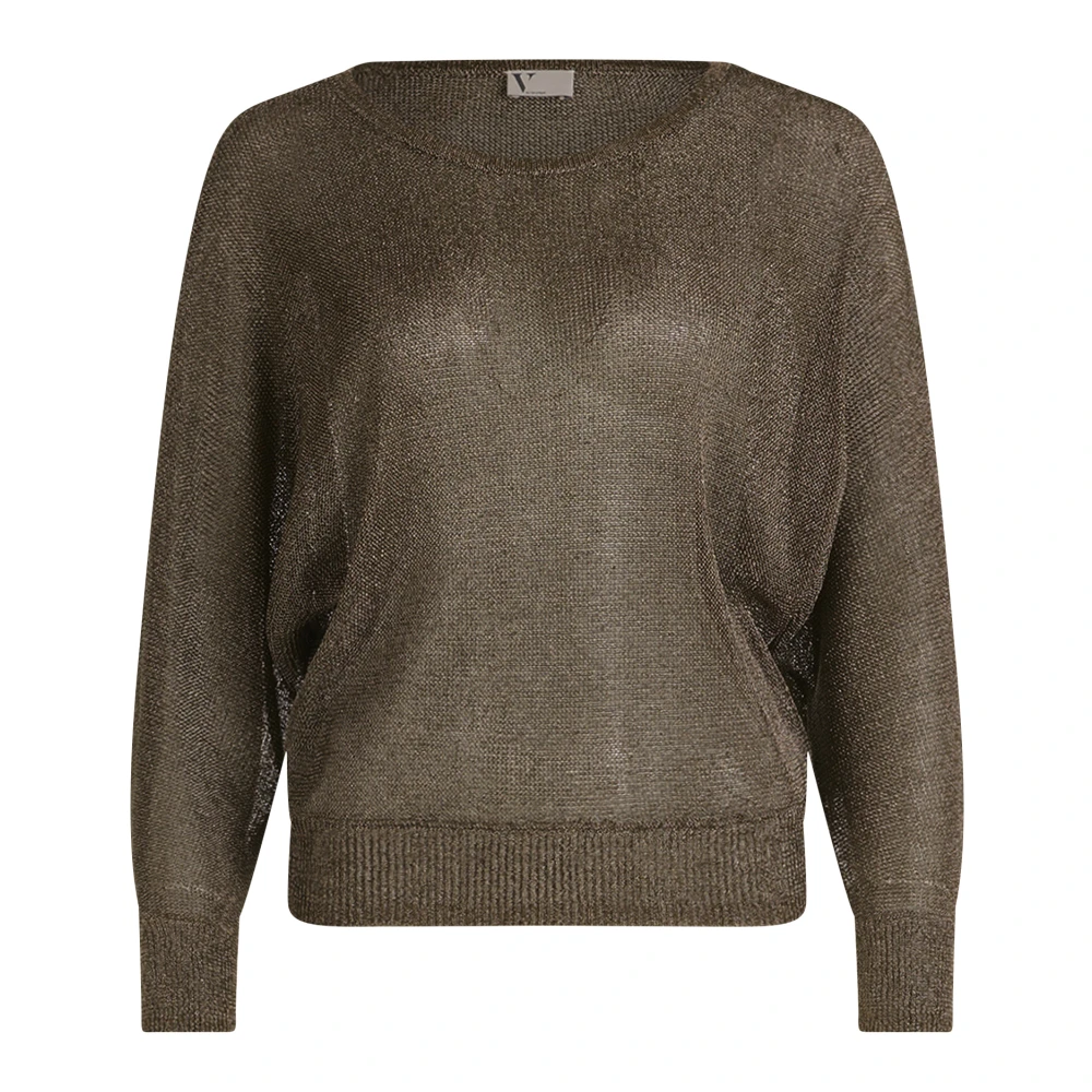 Vera Mont Batwing Sleeve Gebreide Trui Brown Dames