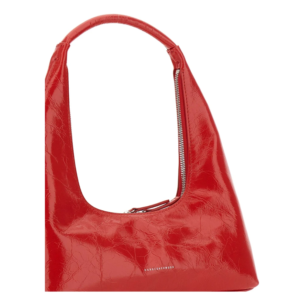 Marge Sherwood Rode leren Hobo schoudertas Red Dames