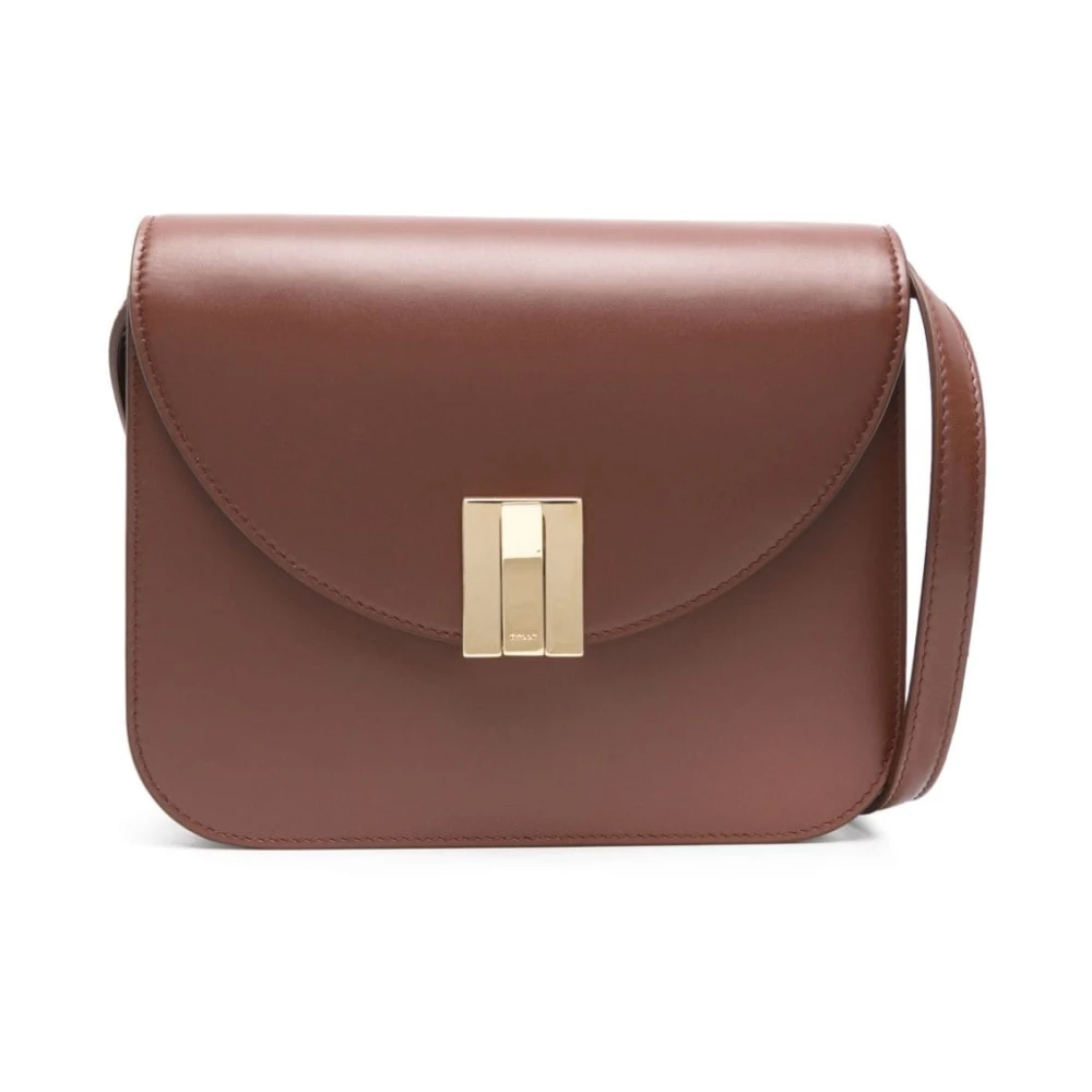 Bally Schoudertas van Glad Leer Brown Dames