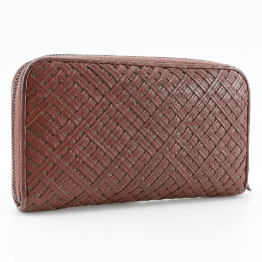 Bottega Veneta Vintage Pre-owned Leather wallets Red Dames