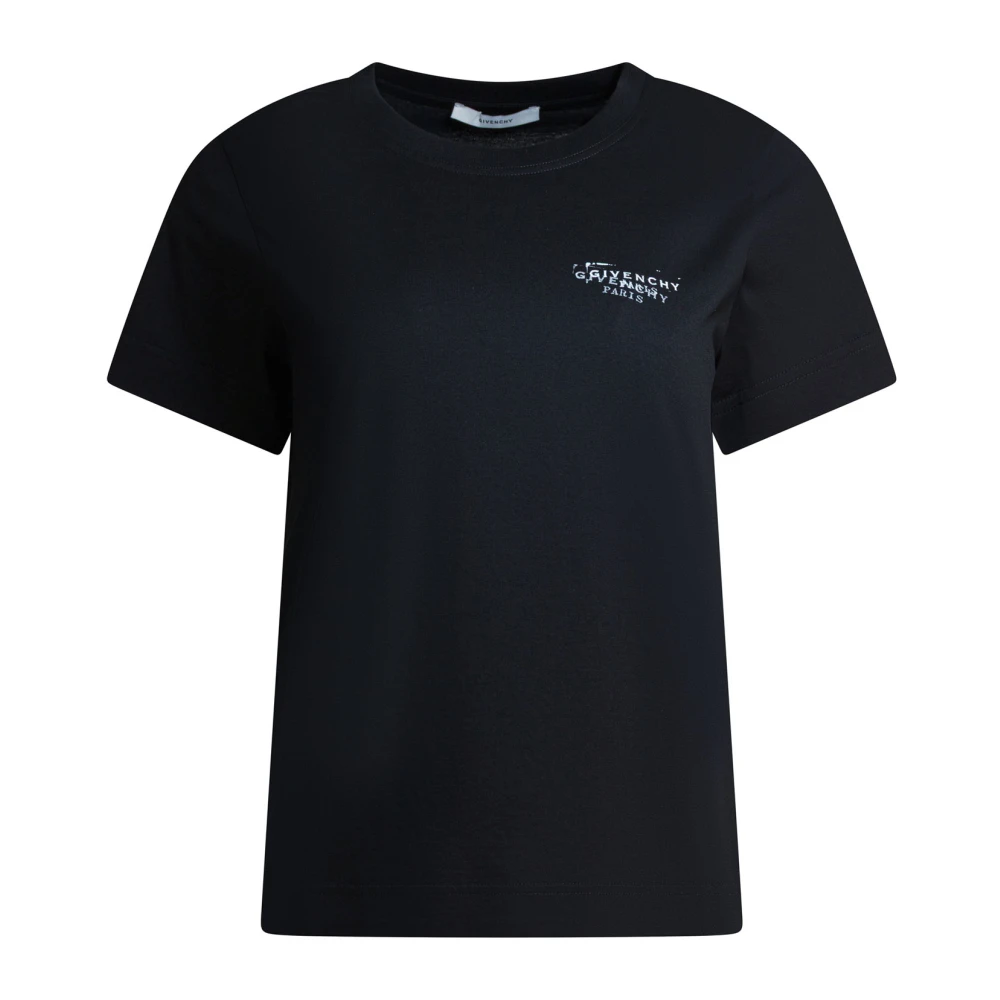 Givenchy Women's Black T-Shirts, M, T-Shirt With Stamp Print
