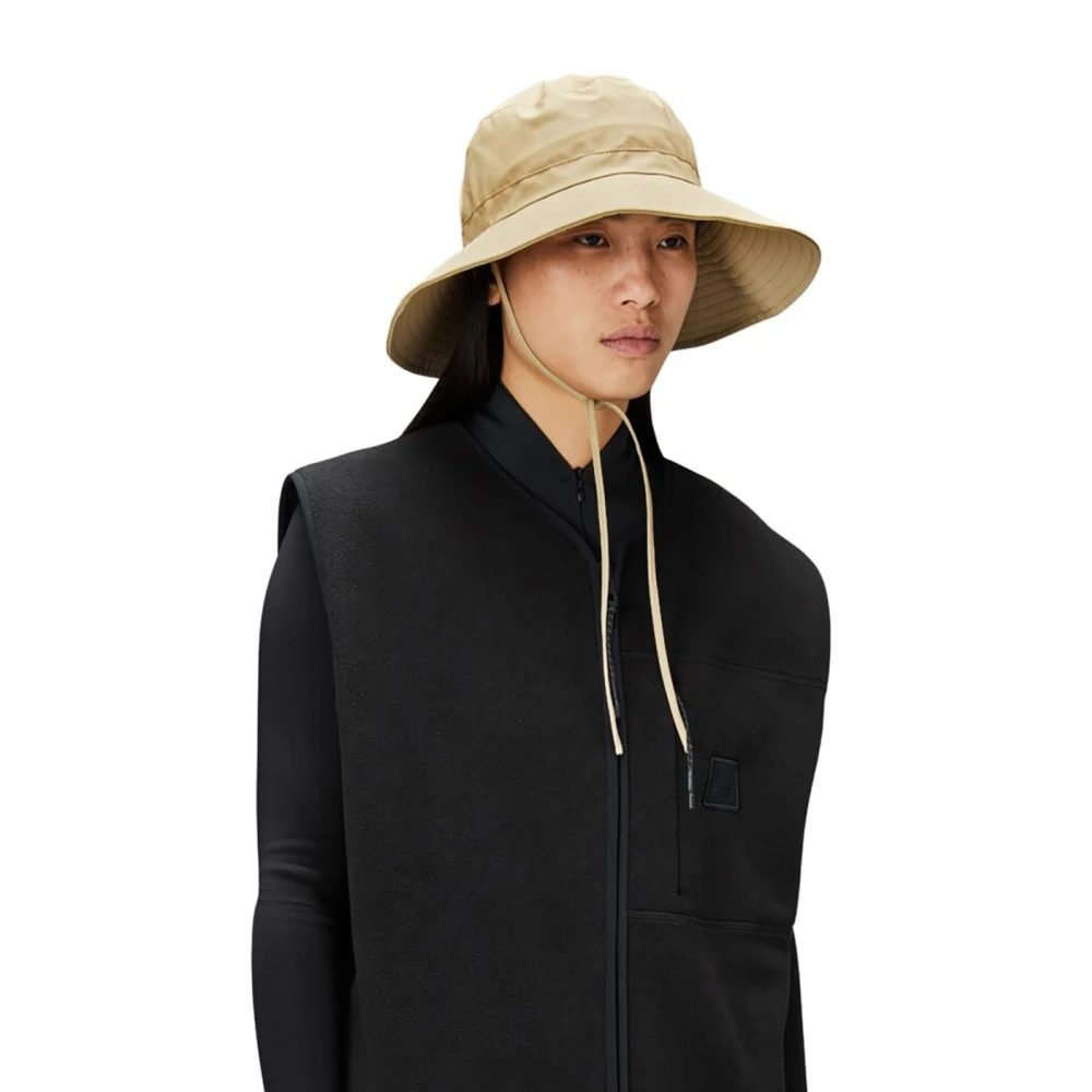Rains Boonie Hat met Brede Rand Beige Dames