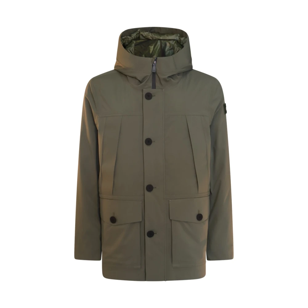 Add Donkergroene Hoodiejas met Zakken Green Heren