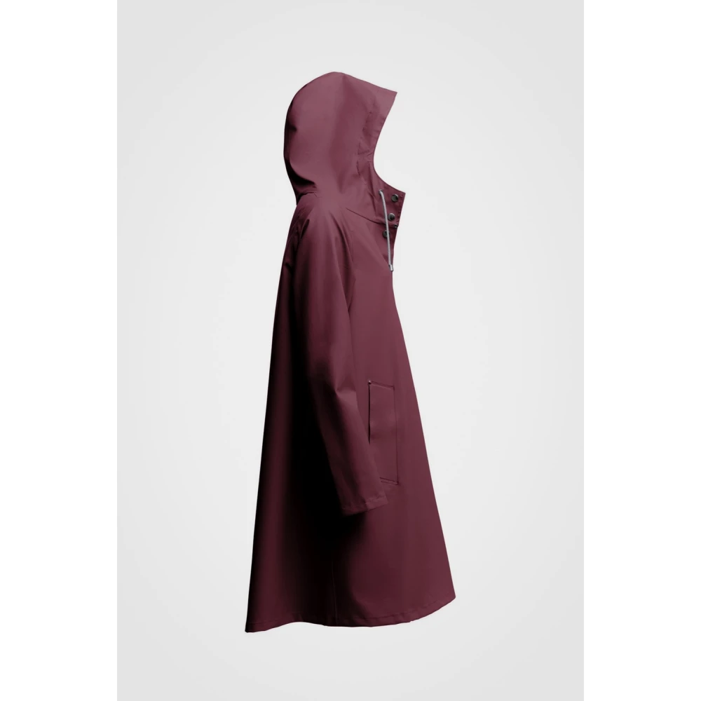 Stutterheim A-lijn Waterdichte Regenjas voor Vrouwen Red Dames