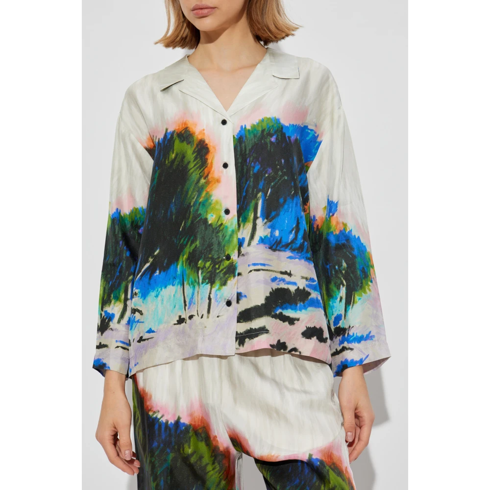 Munthe Zijden overhemd Multicolor Dames