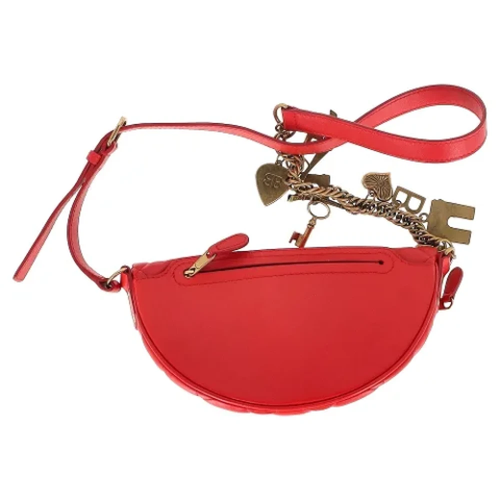 Balenciaga Vintage Pre-owned Leather crossbody-bags Red Dames