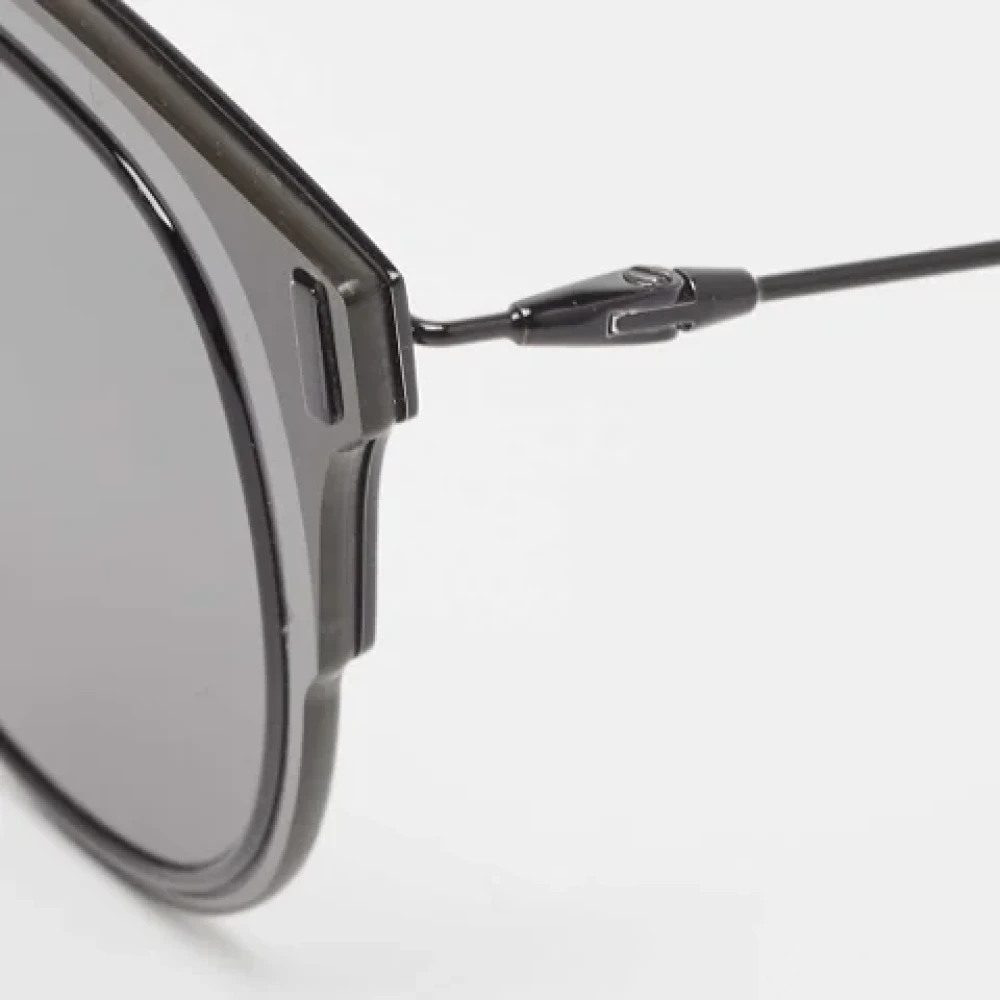 Dior Vintage Pre-owned Metal sunglasses Black Dames