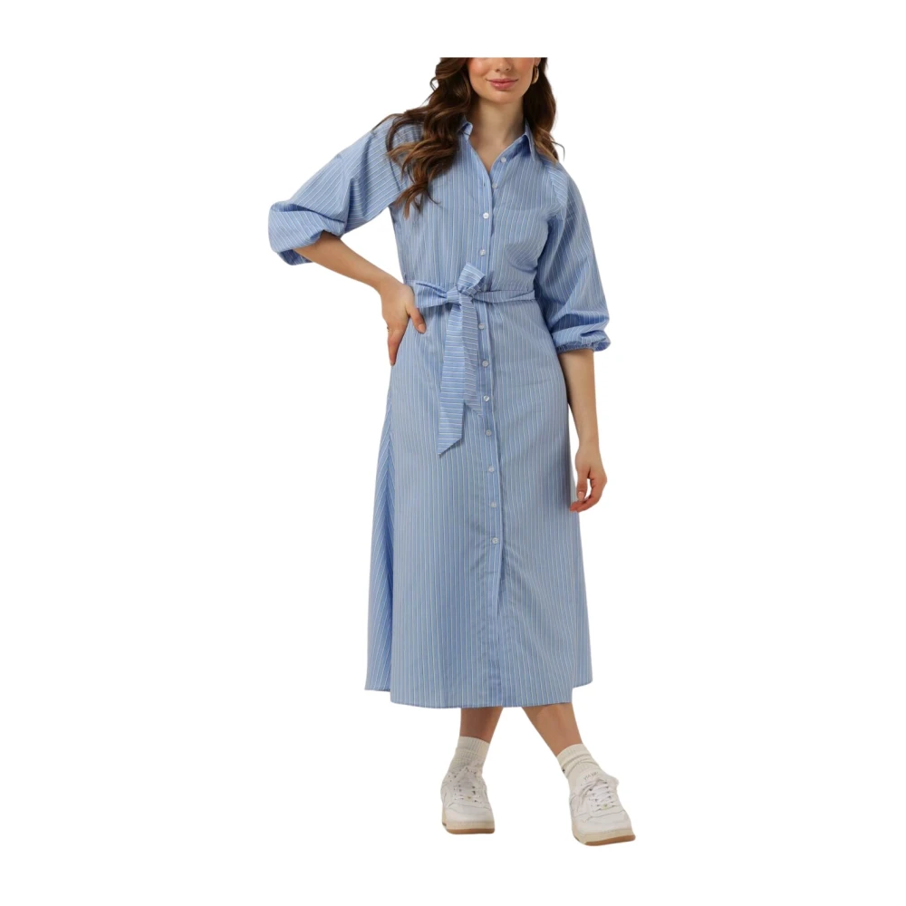 Catwalk Junkie Gestreepte Midi Jurk Dr Yasmin Blue Dames