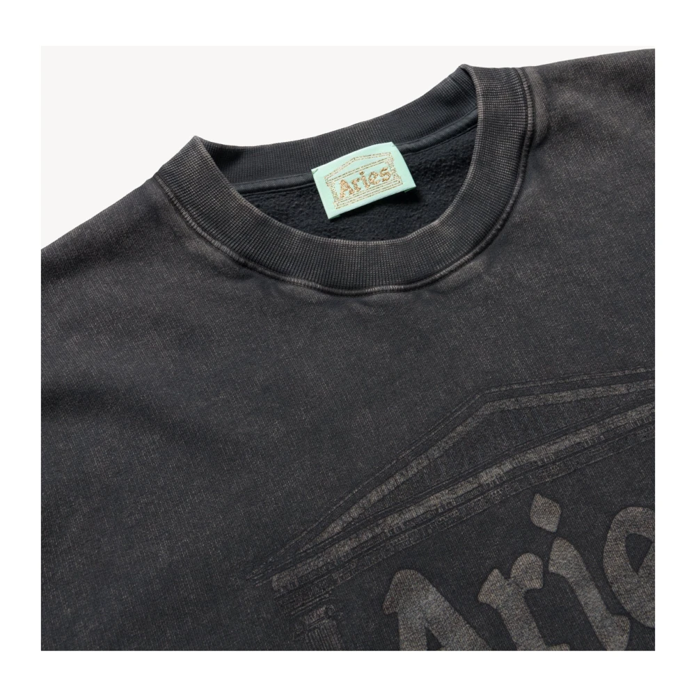 Aries Vintage Ancient Column Sweatshirt Black Heren