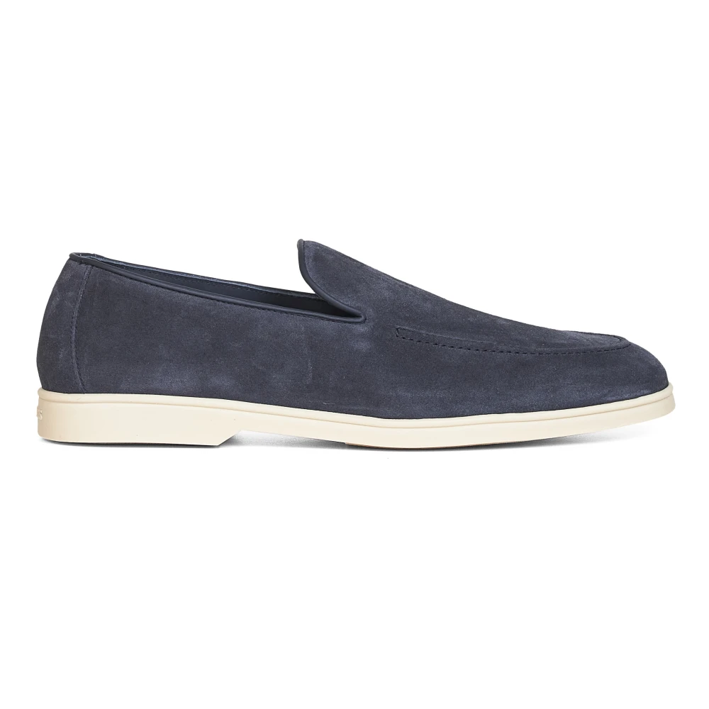Doucal's Men's Blue Flat Shoes - Loafers - 9 Uk - Shoes