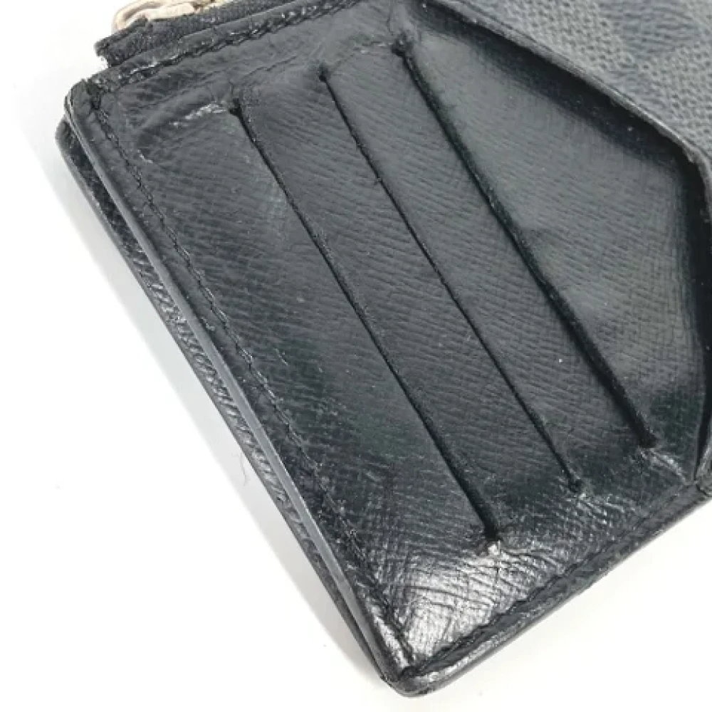 Louis Vuitton Vintage Pre-owned Fabric wallets Black Heren