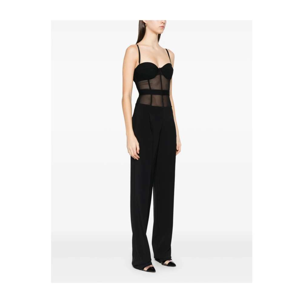 Elisabetta Franchi Zwarte Broek voor Vrouwen Black Dames