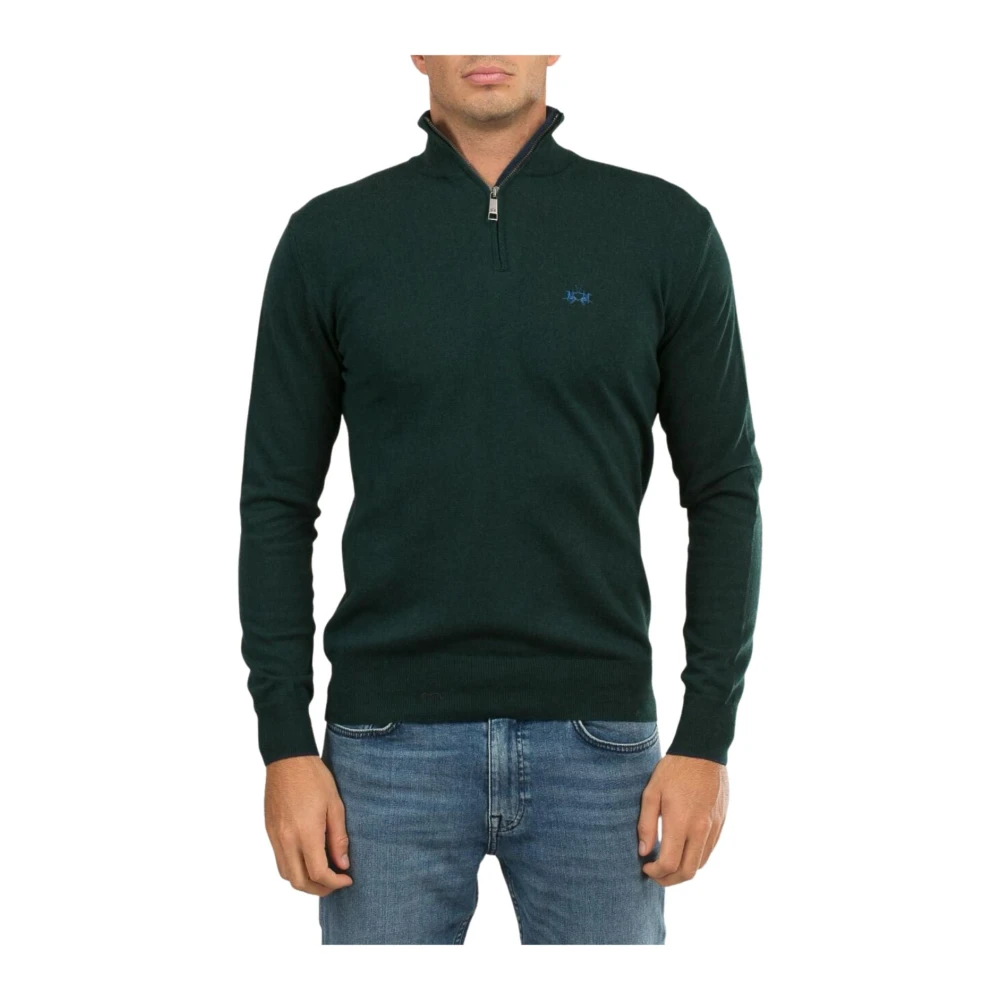 LA MARTINA Heren Pullover met rits Green Heren