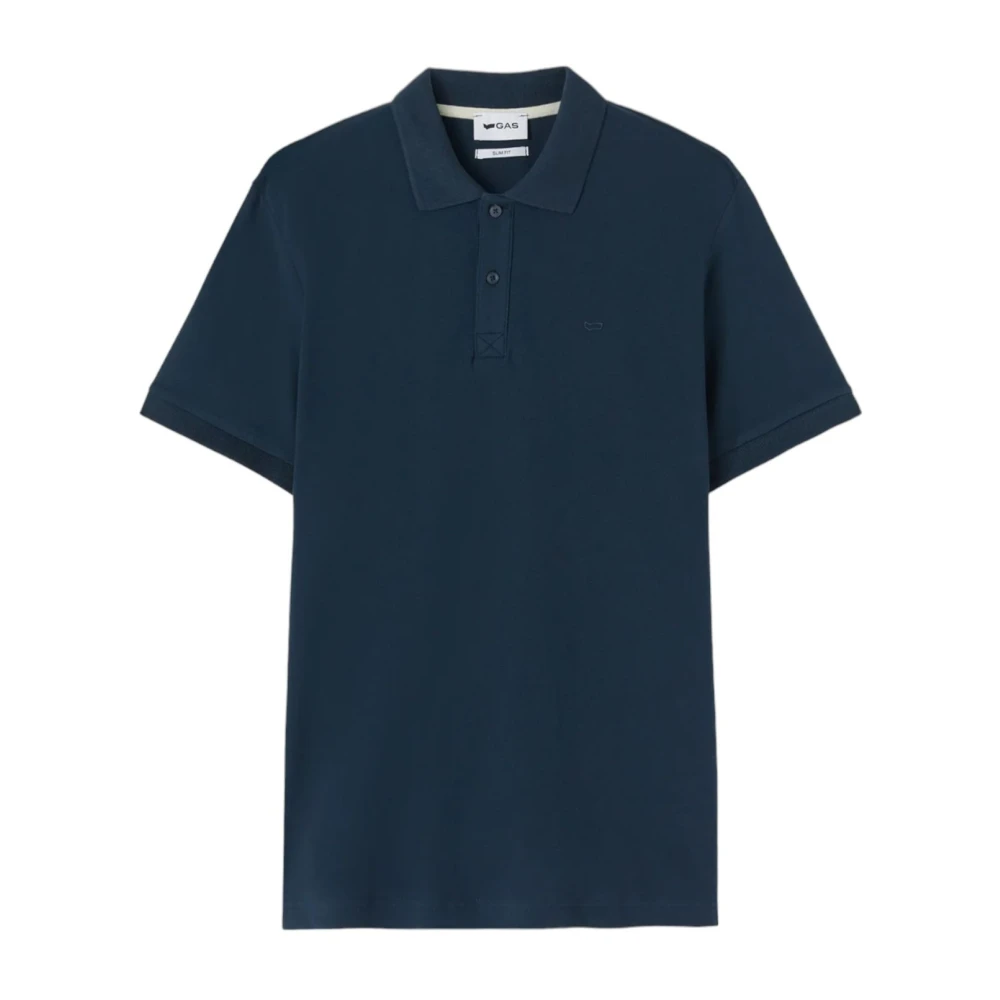 GAS Polo Korte Mouw Black Heren