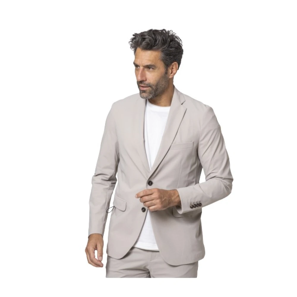 Rrd Hombre Beige - Blazer Técnico Con Patrón - Jackets - M