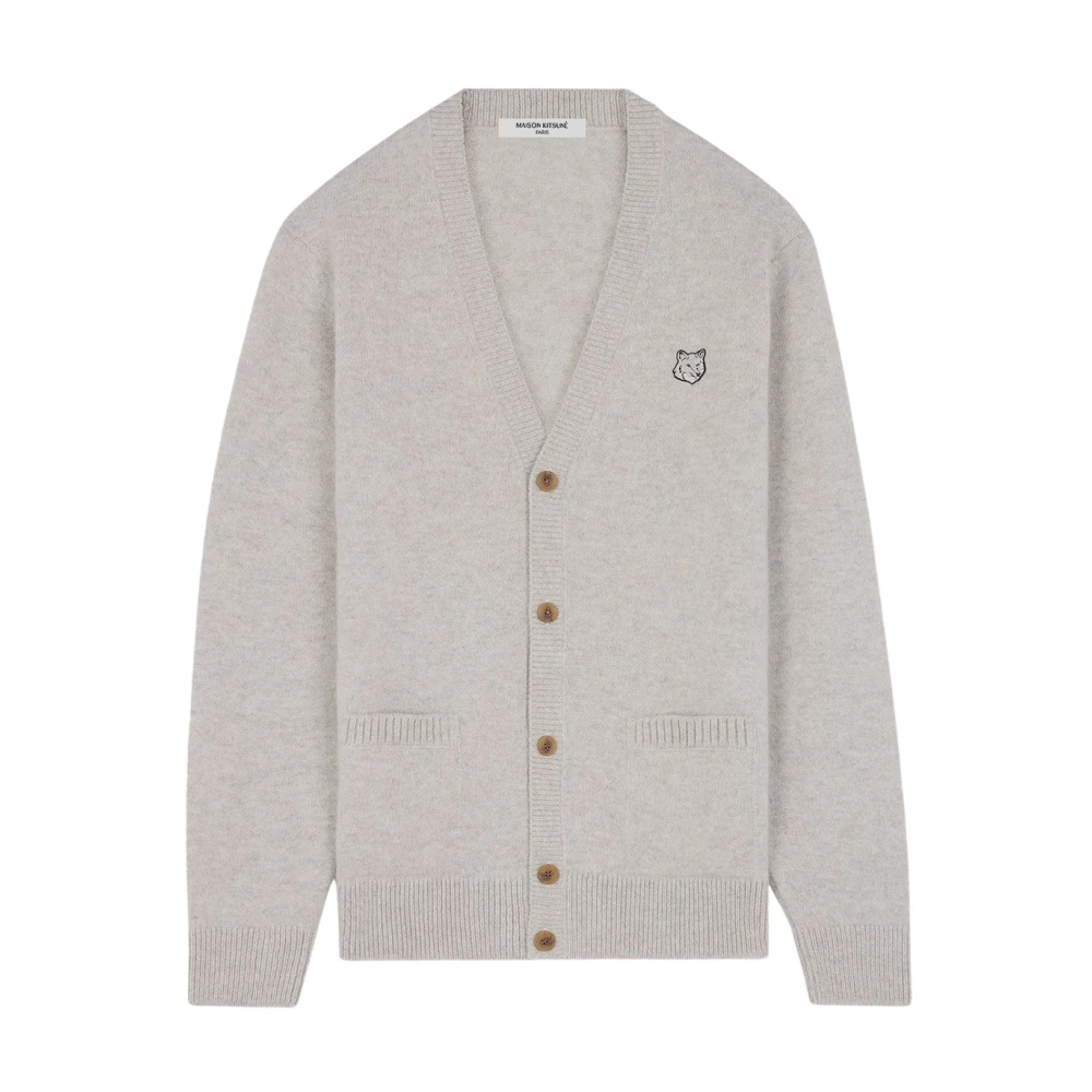 Maison Kitsuné Vos Cardigan Gray Heren