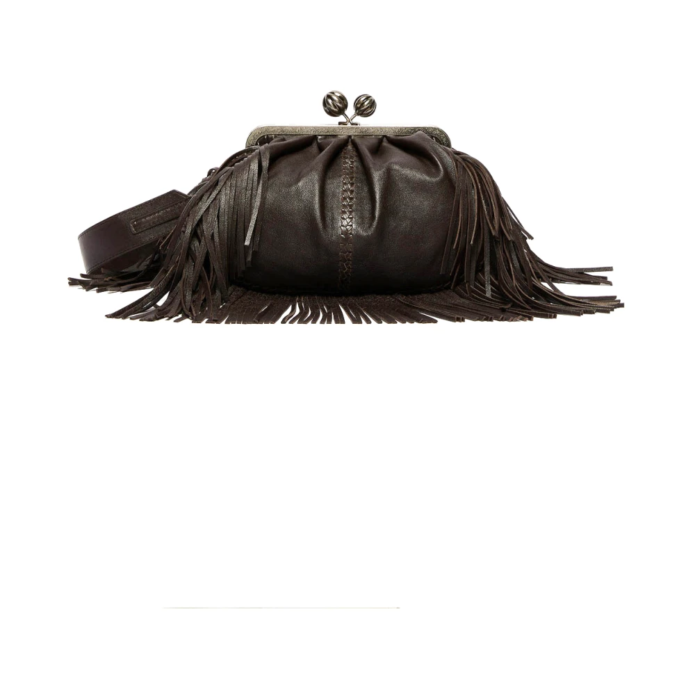 Max Mara Bruine Pasticcino tas met lange franjes Brown Dames