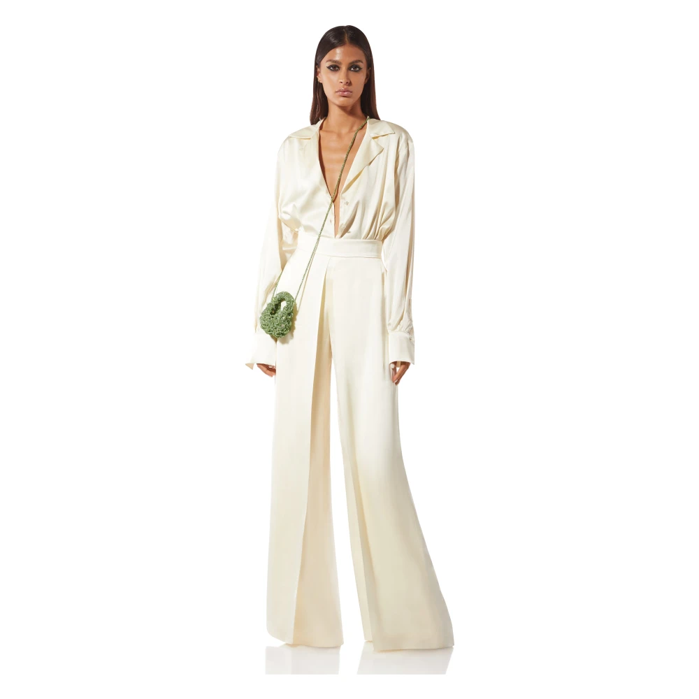 MVP wardrobe Zijden Revers Body White Dames