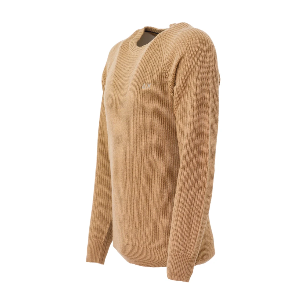 Sun68 Ronde Hals Gebreide Kleding Beige Heren