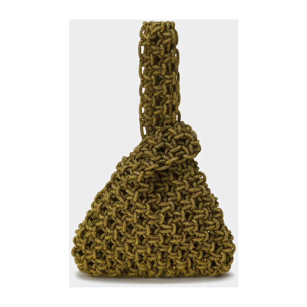 Hibourama Niky Knoop Clutch Green Dames