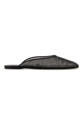 Svarta Mesh Tofflor