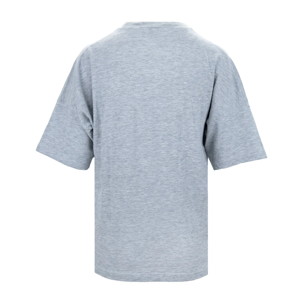 Dsquared2 Grijze Oversized Bloemen T-shirt Gray Dames