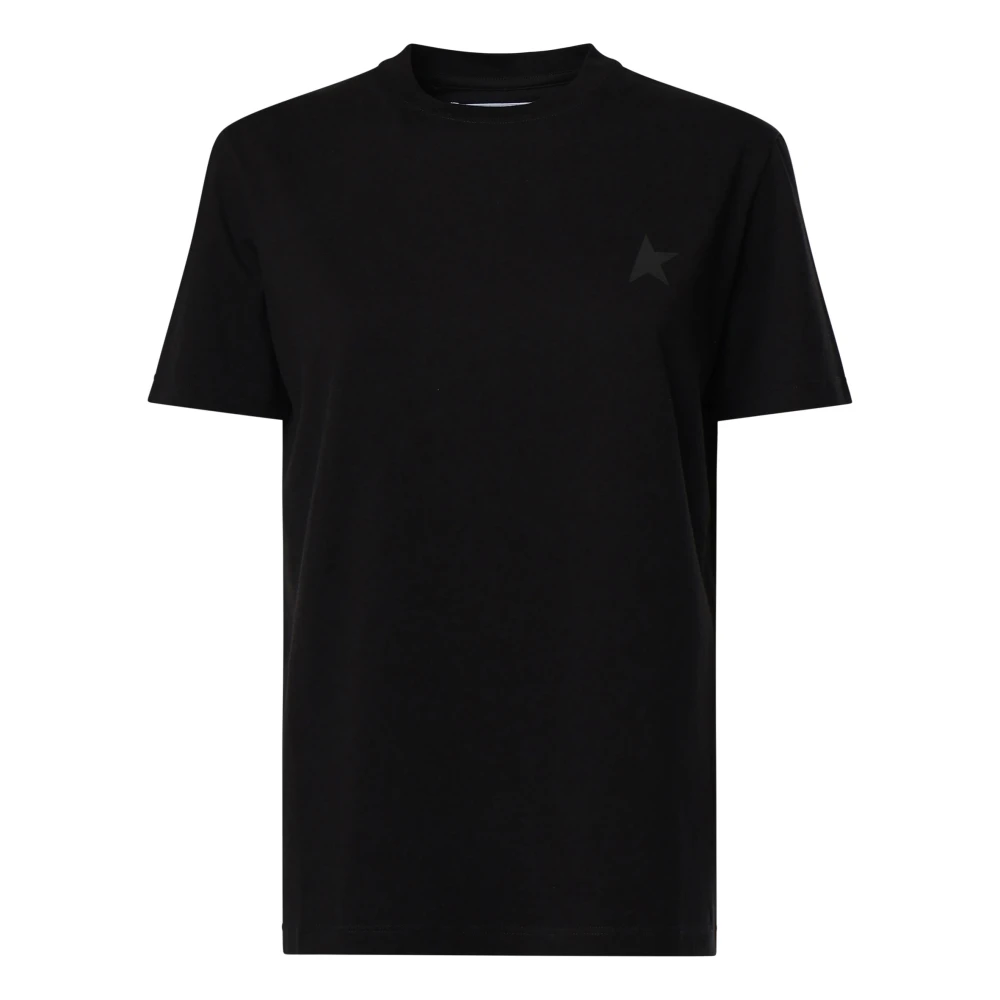 Golden Goose Zwarte Ster Regelmatig T-shirt Polos Black Dames
