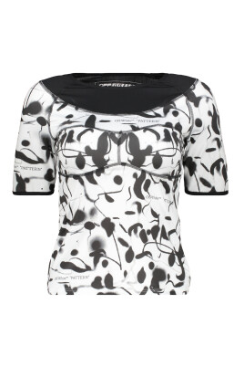 t-shirt-en-maille-a-imprime-a-motifs