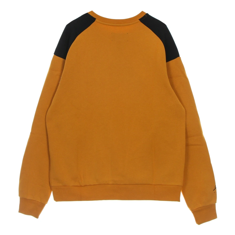 Jordan Crewneck Sweatshirt met Ribdetails Brown Heren