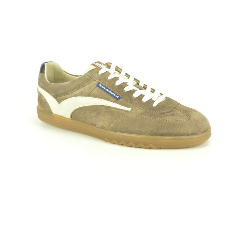Floris van Bommel Taupe suède Sneaker N. gumZ Heren Schoenen Beige
