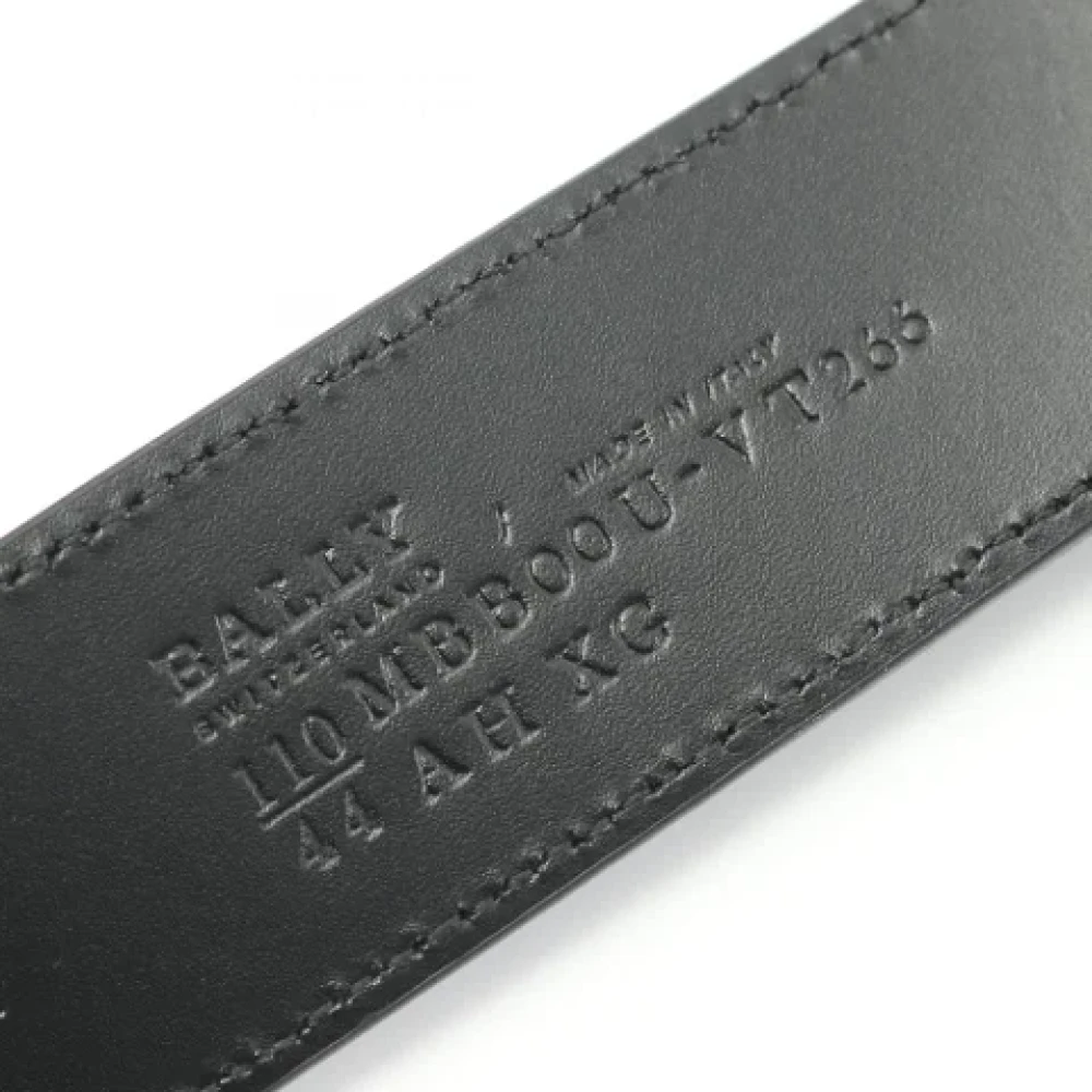 Bally Pre-owned Leather belts Black Heren