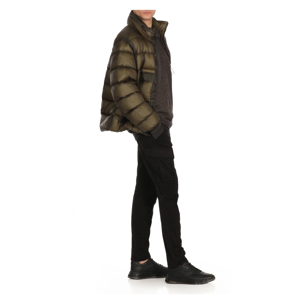 C.P. Company Bruine Gewatteerde Donsjas met Capuchon Brown Heren