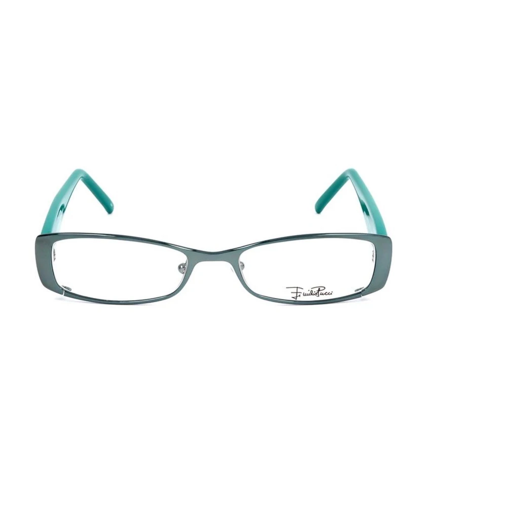 EMILIO PUCCI Aquamarine Bicolor Metalen Frame Bril Multicolor Dames