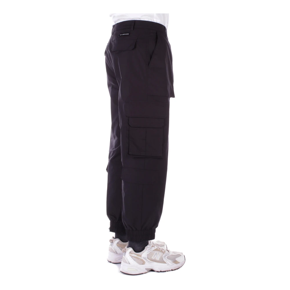 John Richmond Zwarte Logo Voorrits Broek Black Heren