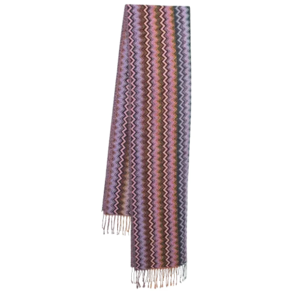 Missoni Pre-owned Fabric scarves Pink Dames