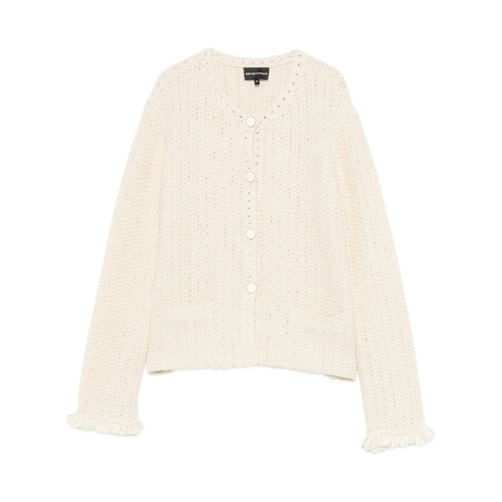 Emporio Armani , Damen, Strickwaren, Beige, M 