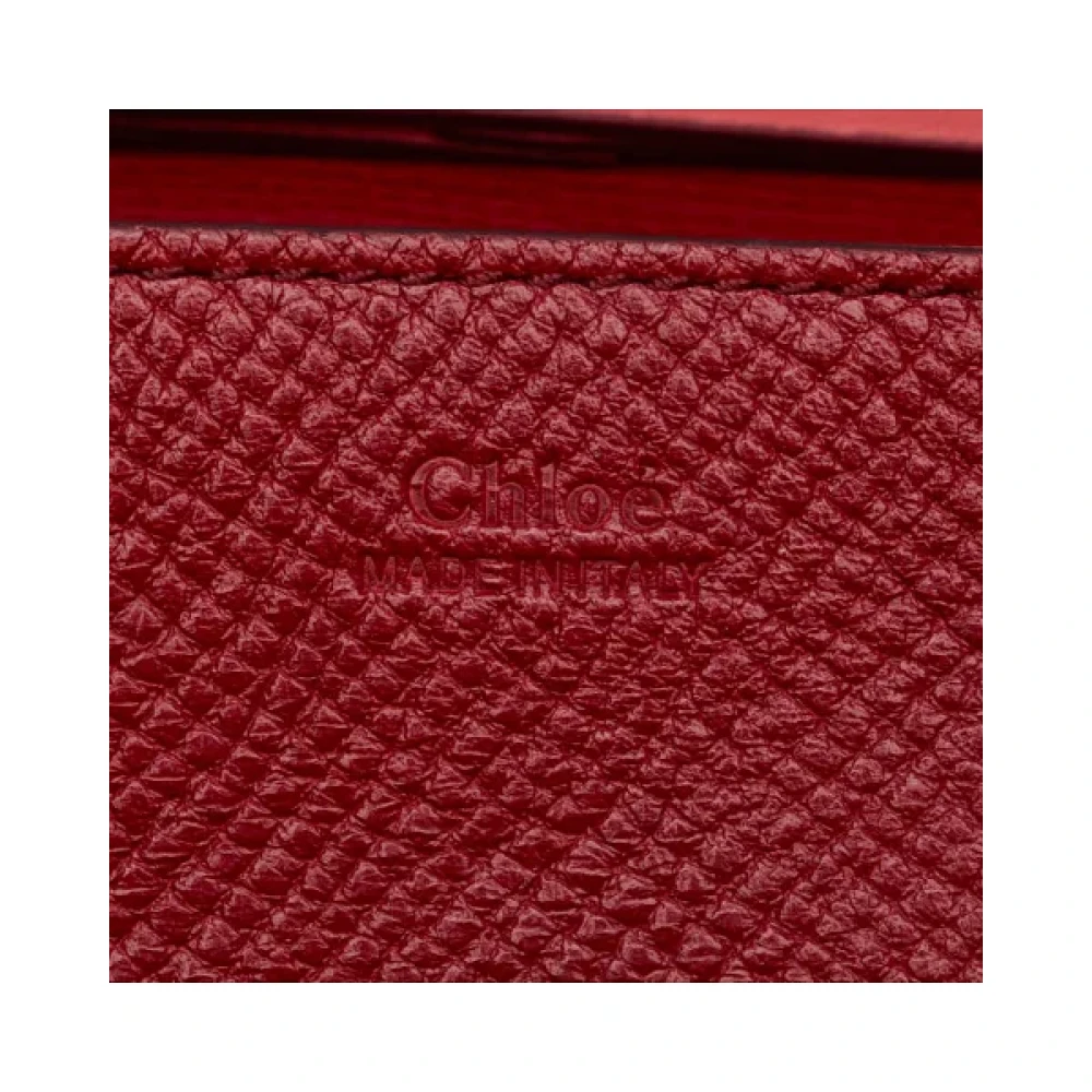 Chloé Pre-owned Leather shoulder-bags Red Dames