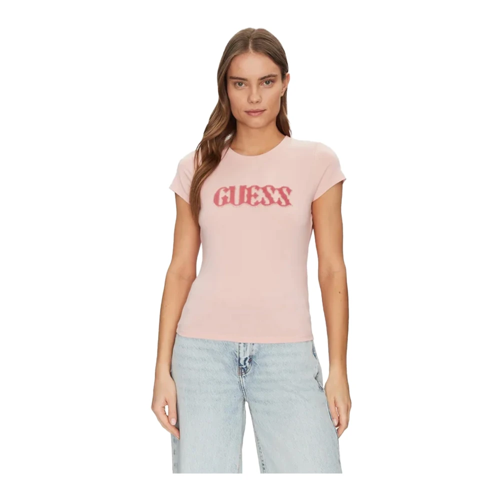 Guess - Tops > T-Shirts - Pink - Guess - Modalova