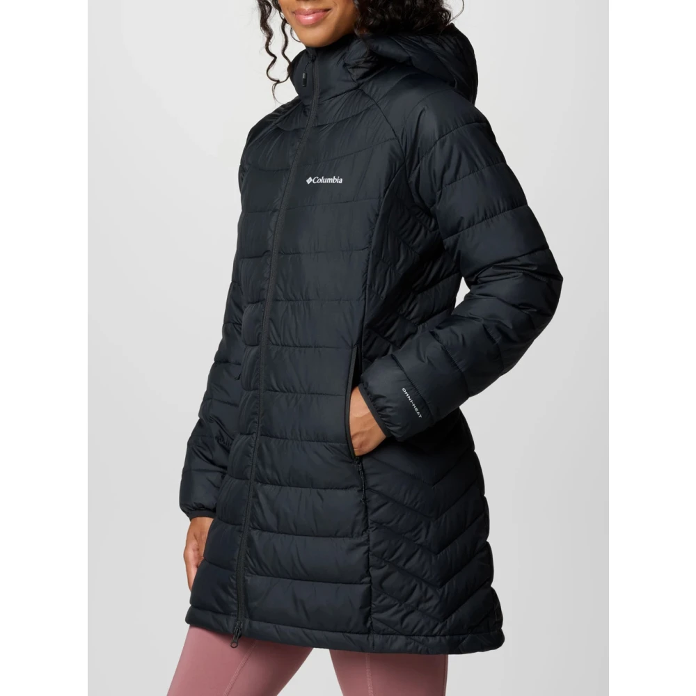 Columbia Zwarte Powder Lite Mid Winterjas Black Dames