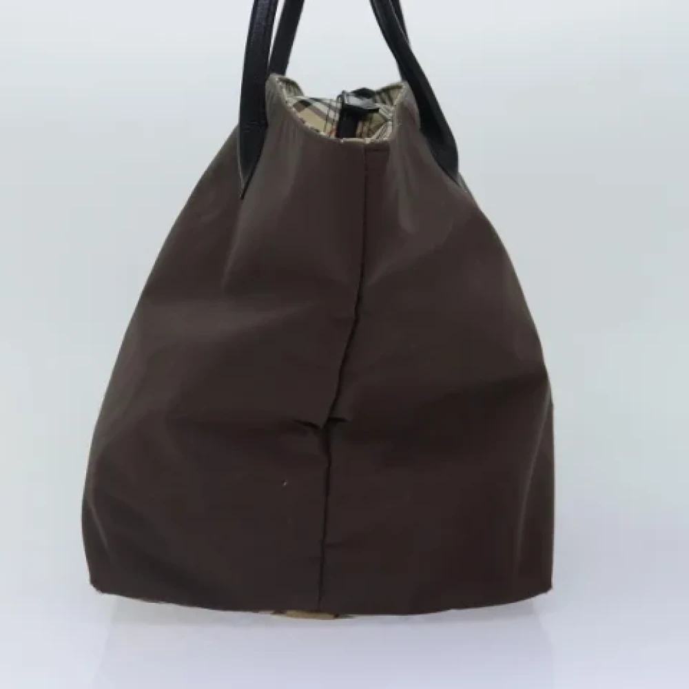 Burberry Vintage Pre-owned Nylon handbags Brown Dames