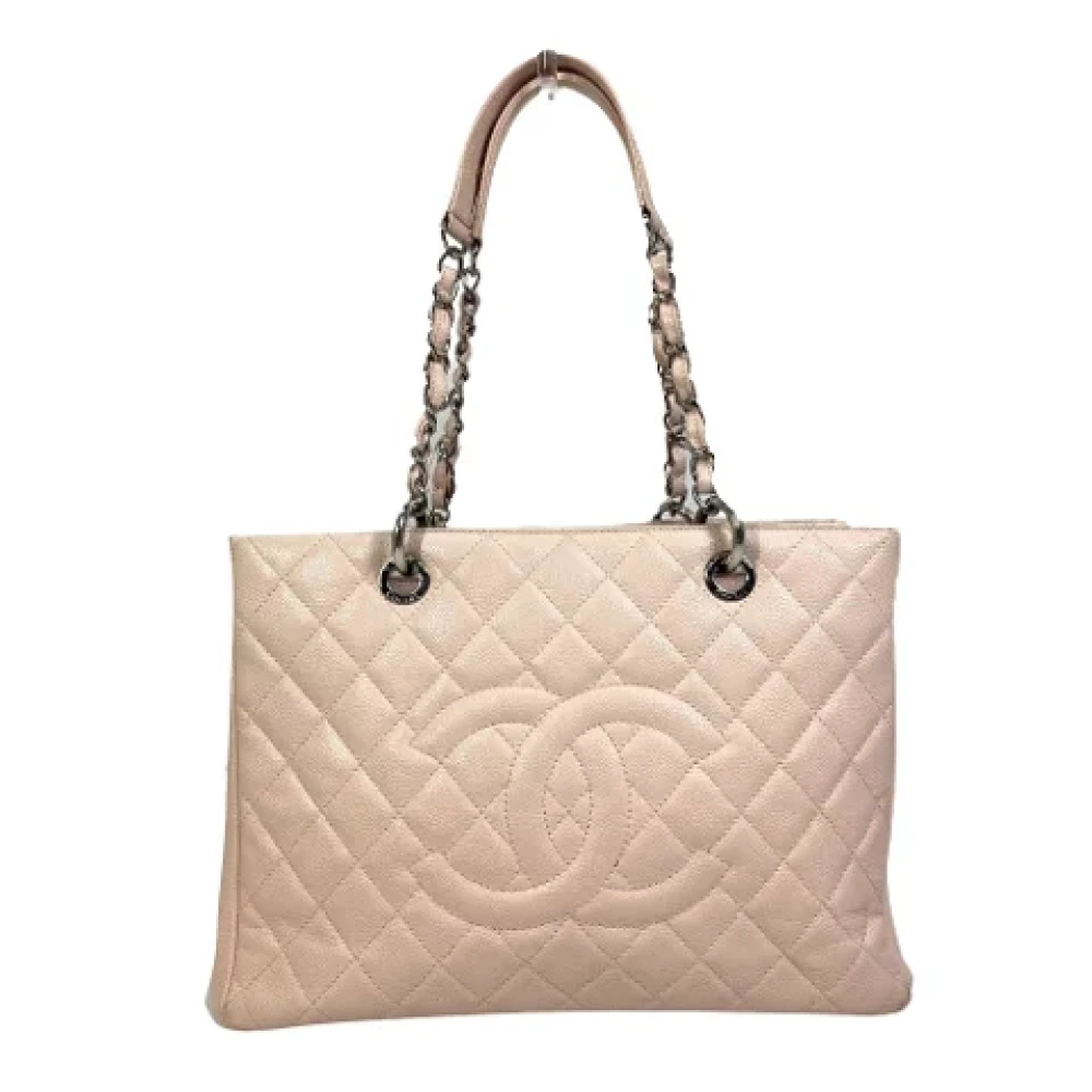 Chanel Vintage Pre-owned Leather totes Pink Dames