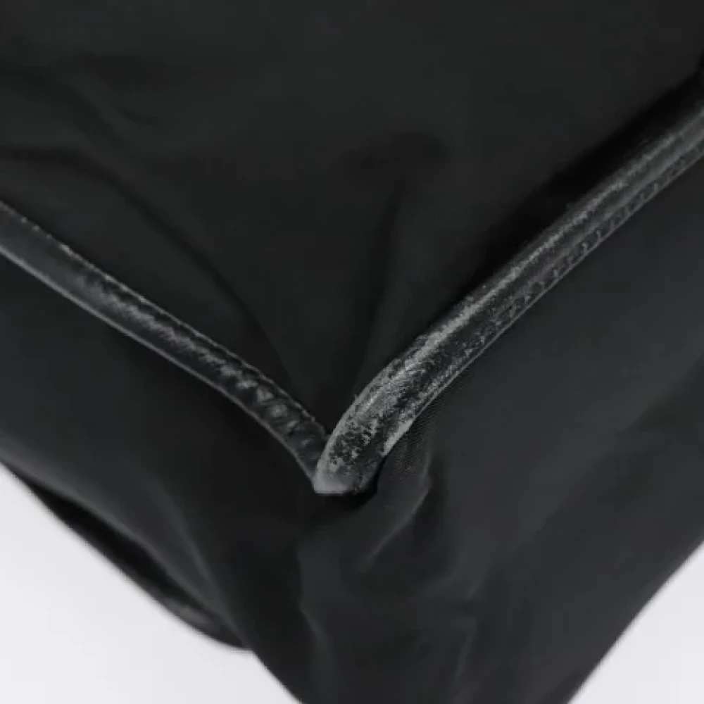 Prada Vintage Pre-owned Canvas prada-bags Black Dames