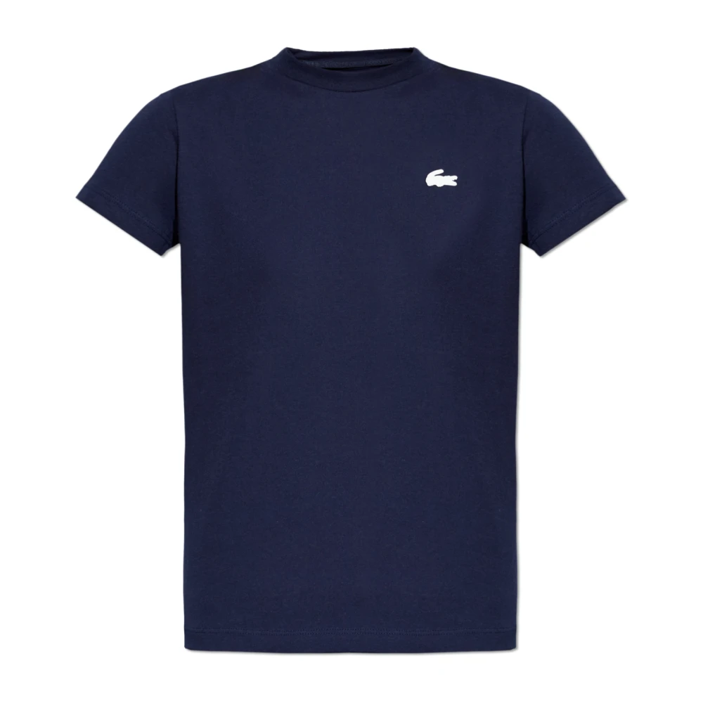Lacoste Donna Blu Ultra Dry Technical Cotton T-Shirt